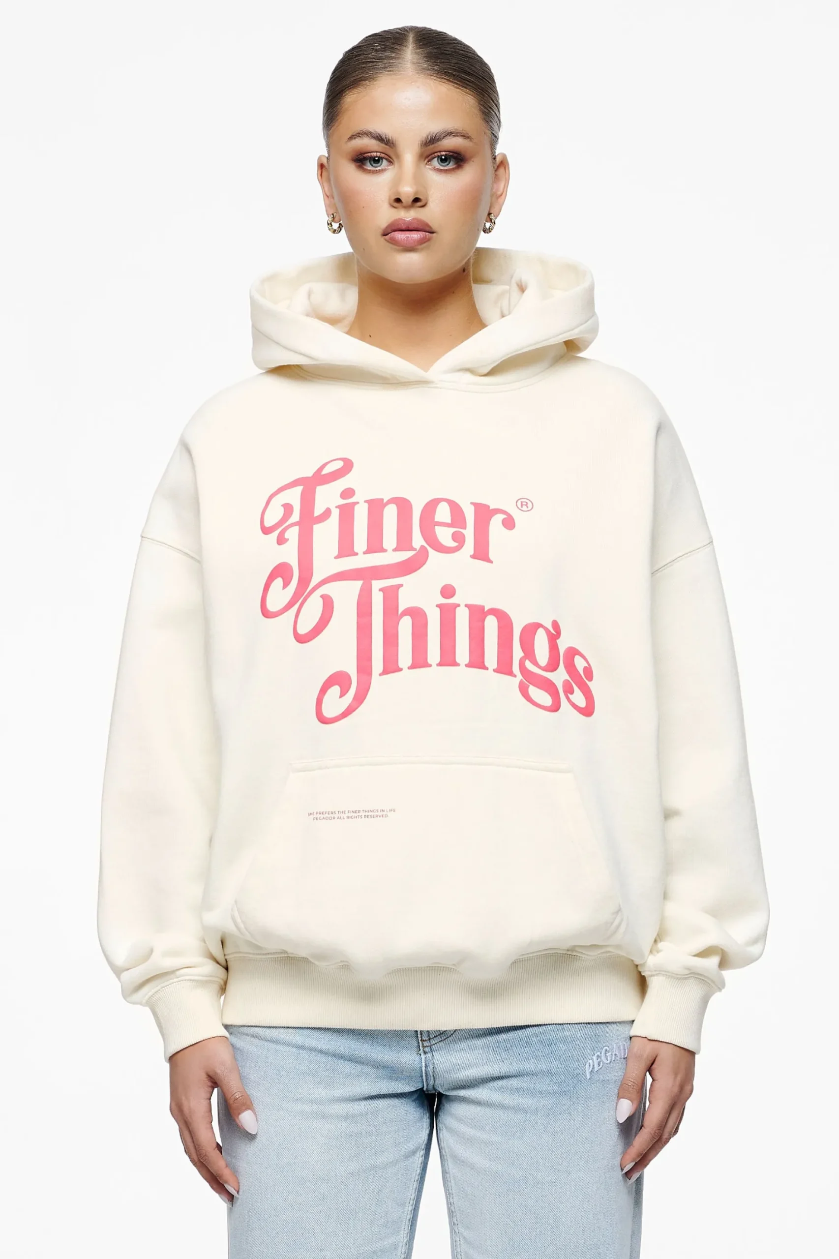 Pegador Hoodies|Birca Oversized Hoodie Vintage Washed Unbleached