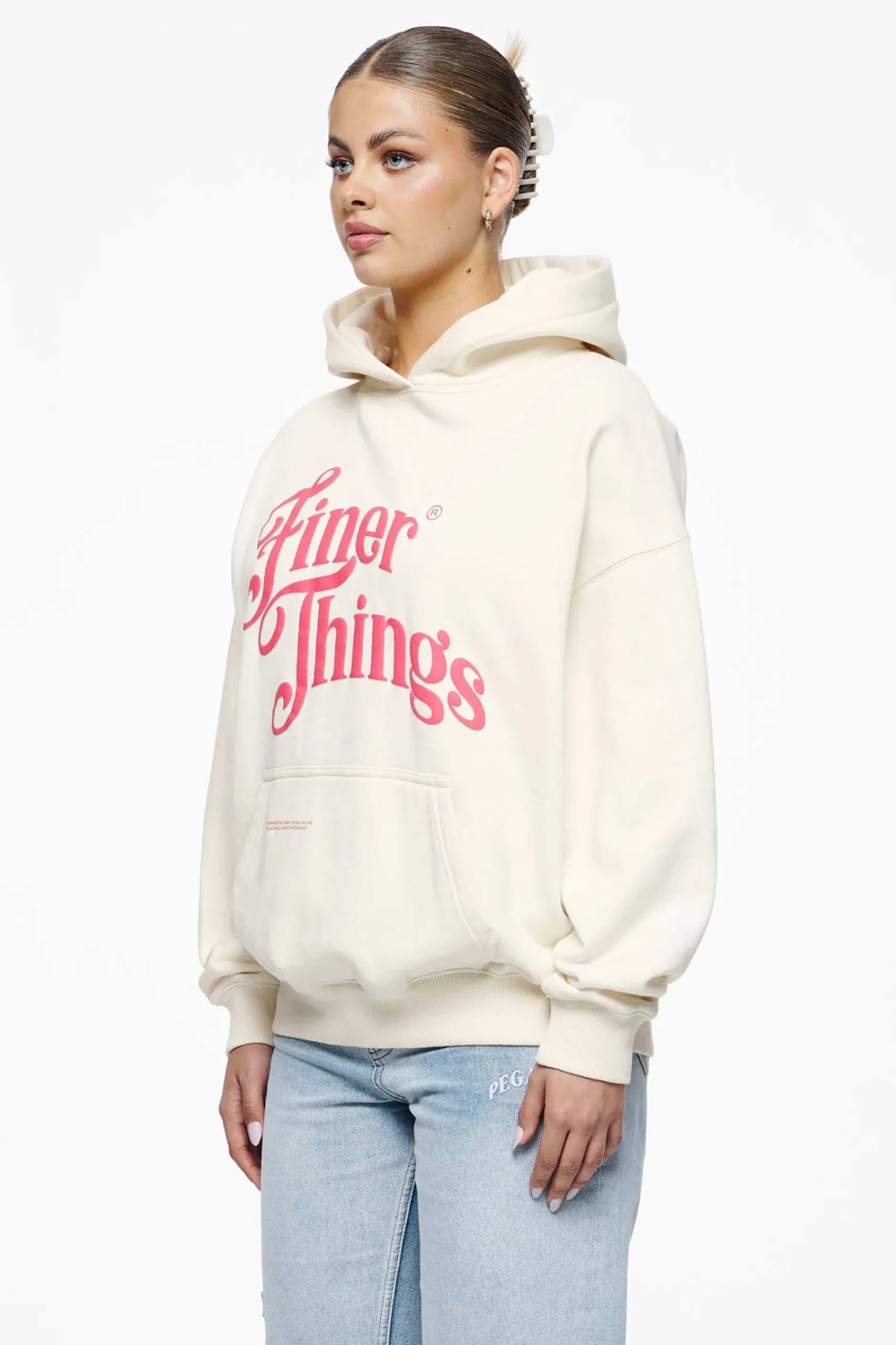 Pegador Hoodies|Birca Oversized Hoodie Vintage Washed Unbleached