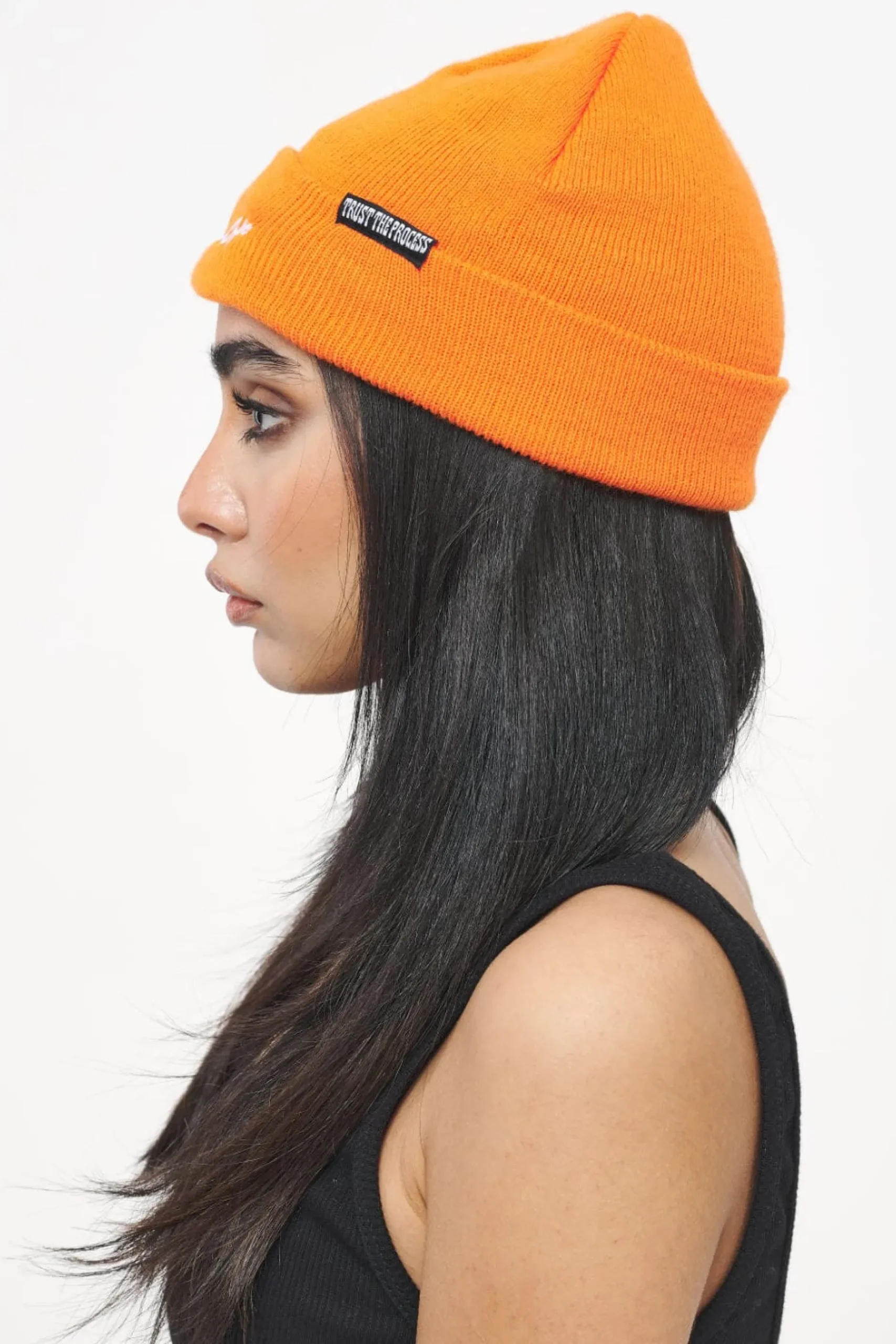 Pegador Beanies|Birch Fisherman Beanie Sunrise Orange White