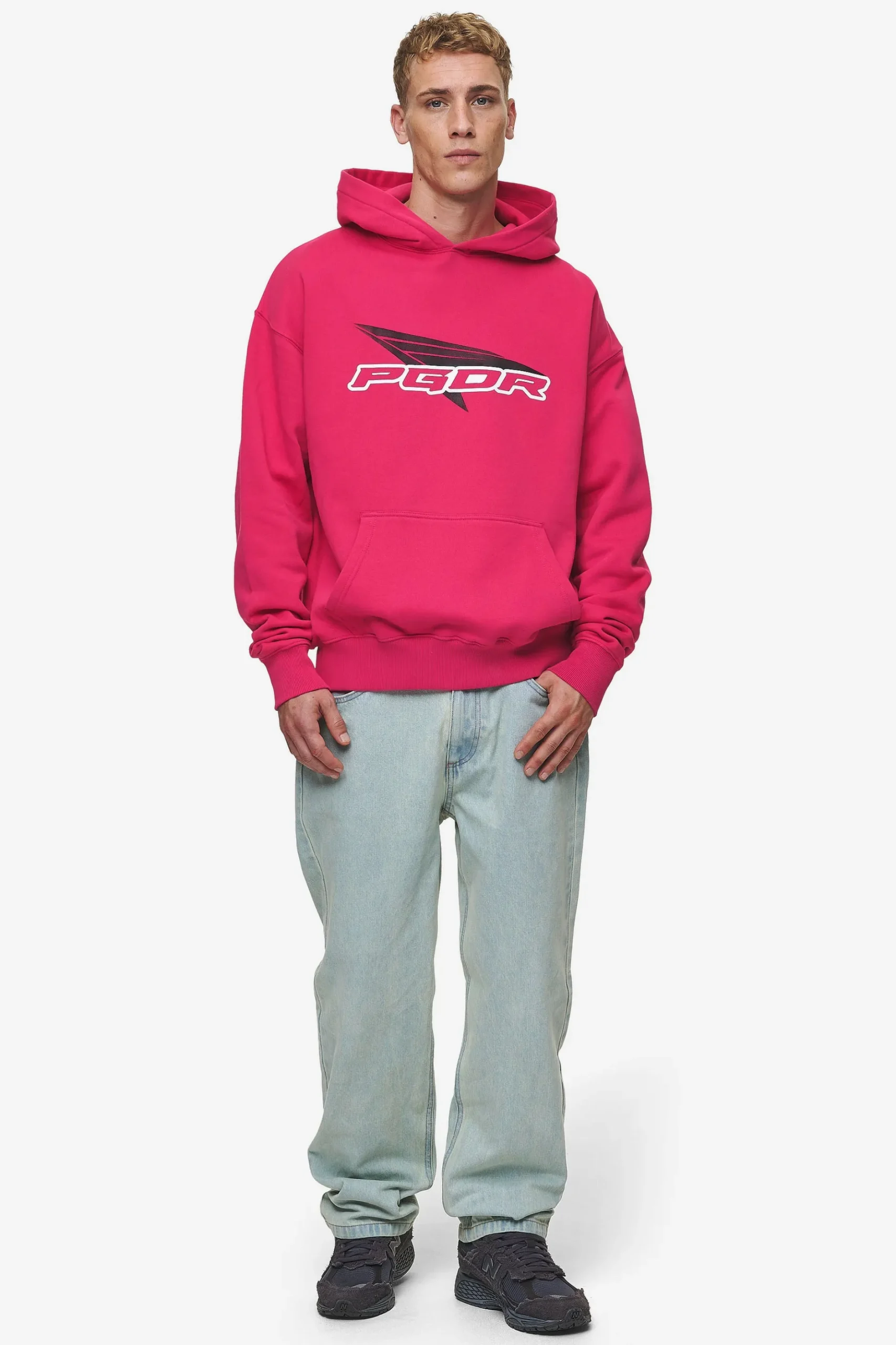 Pegador Hoodies|Blamor Oversized Hoodie Washed Virtual Pink