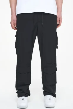 Pegador Pants & Joggers|Bonac Baggy Track Pants Black