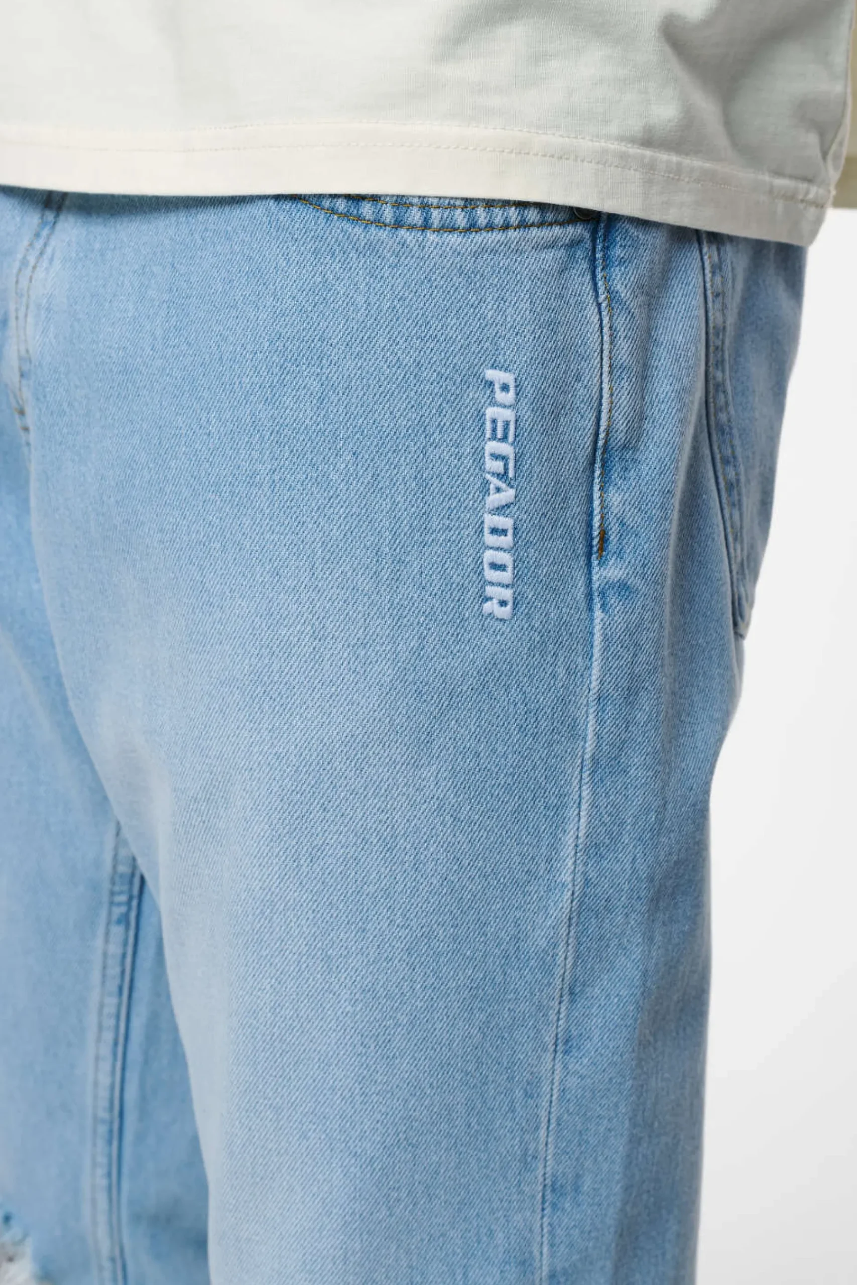 Pegador Jeans|Bulver Straight Jeans Washed Light Blue