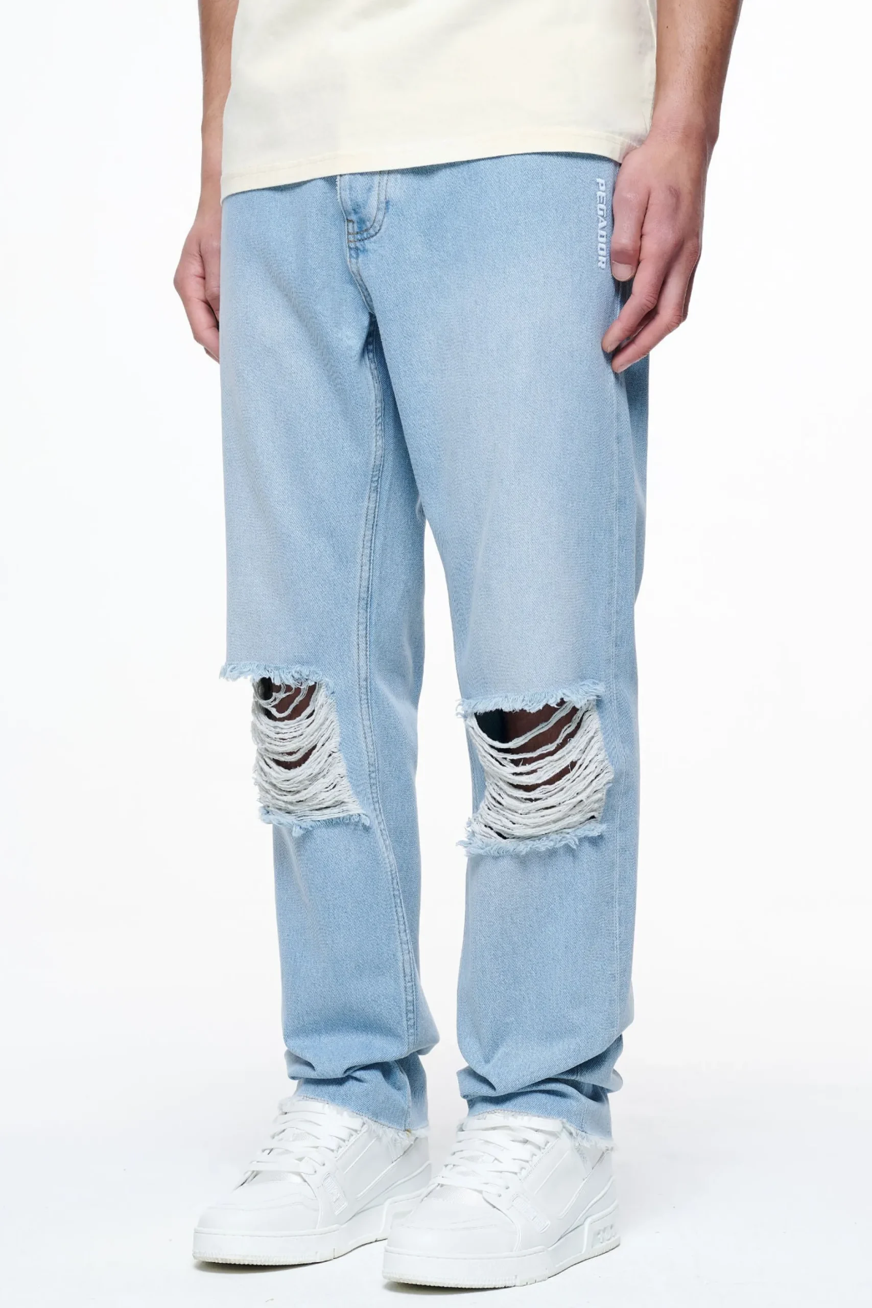 Pegador Jeans|Bulver Straight Jeans Washed Light Blue