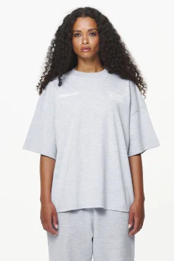 Pegador Tees|Cadogan Heavy Oversized Tee Grey Melange