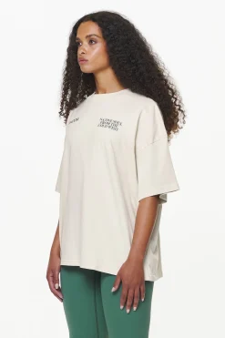 Pegador Tees|Cadogan Heavy Oversized Tee Vintage Washed Bone White