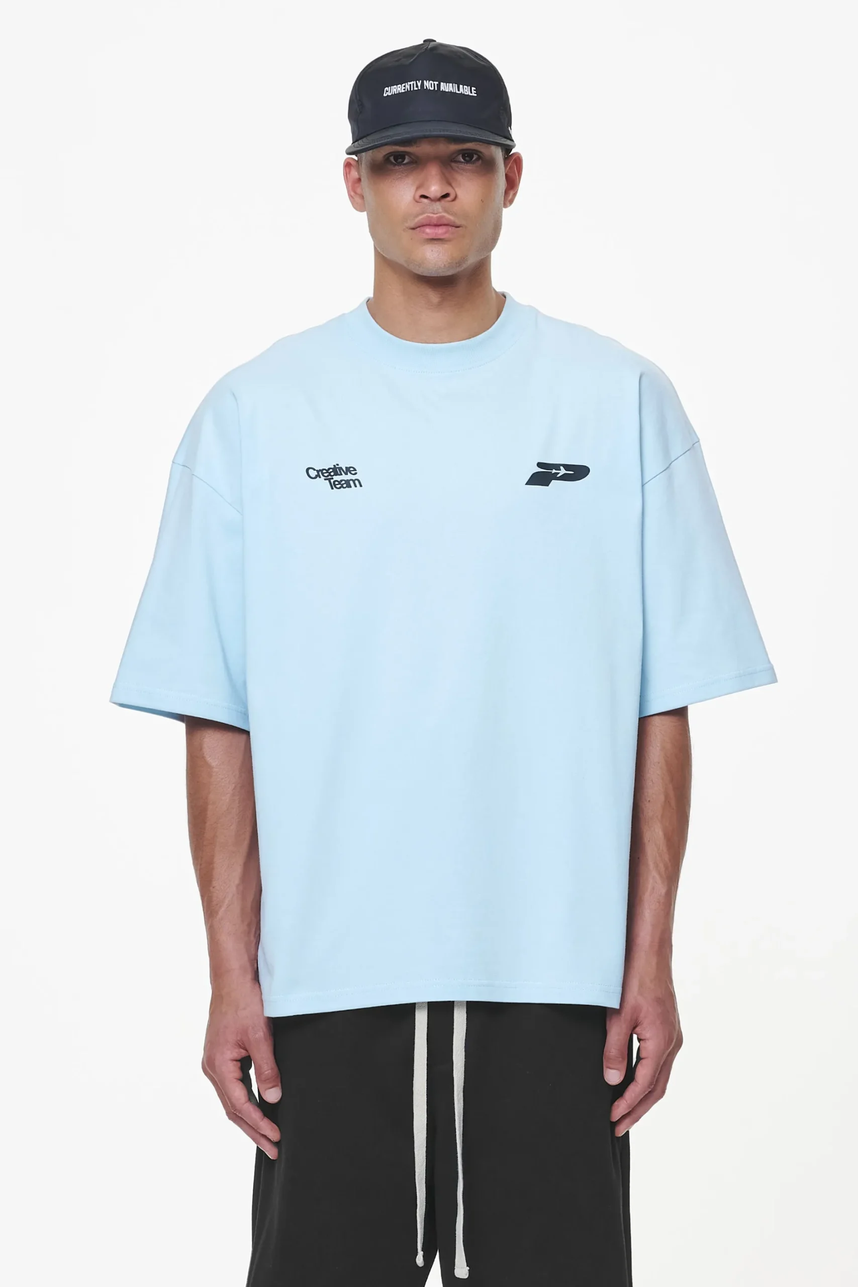 Pegador Tees|Caesar Boxy Tee Vintage Aqua