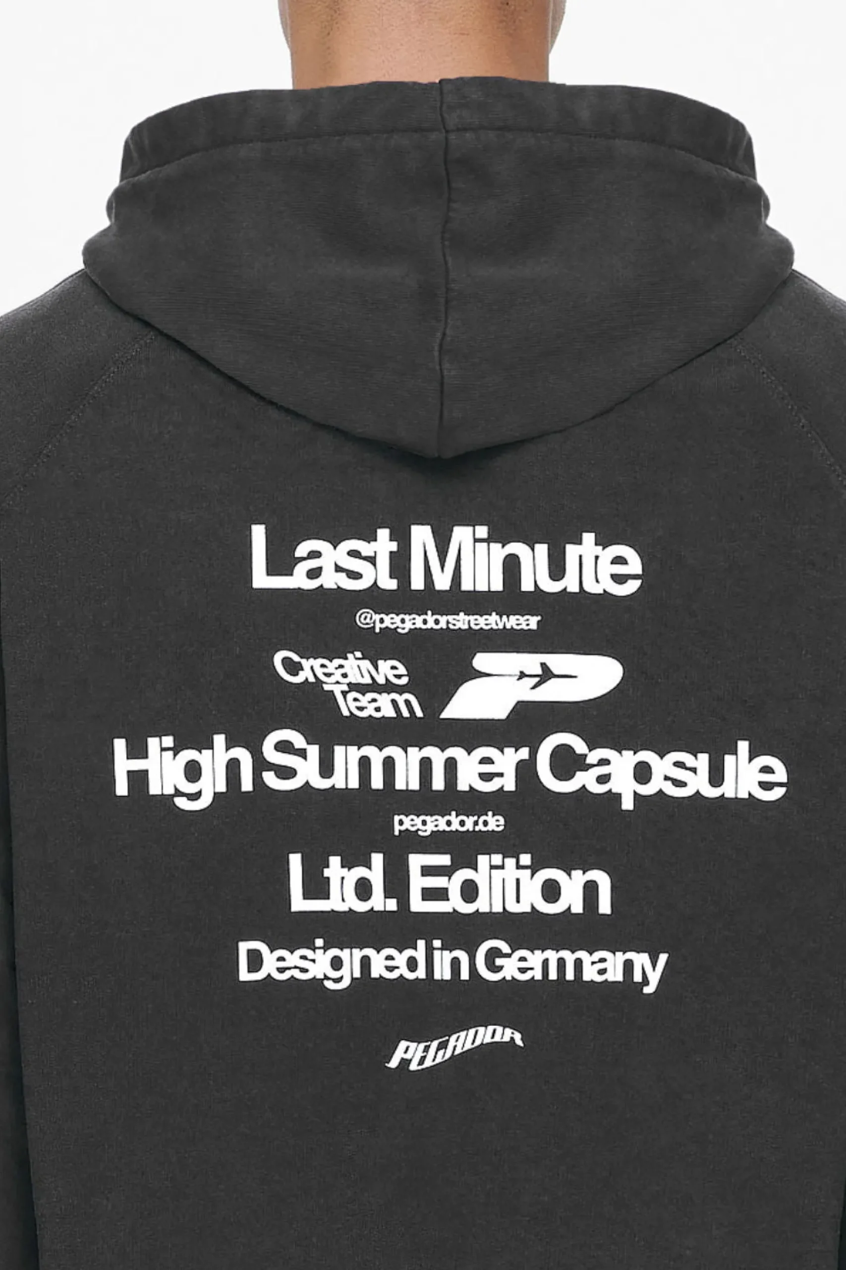 Pegador Hoodies|Zip Hoodies|Caesar Terry Raglan Sweat Jacket Vintage Black