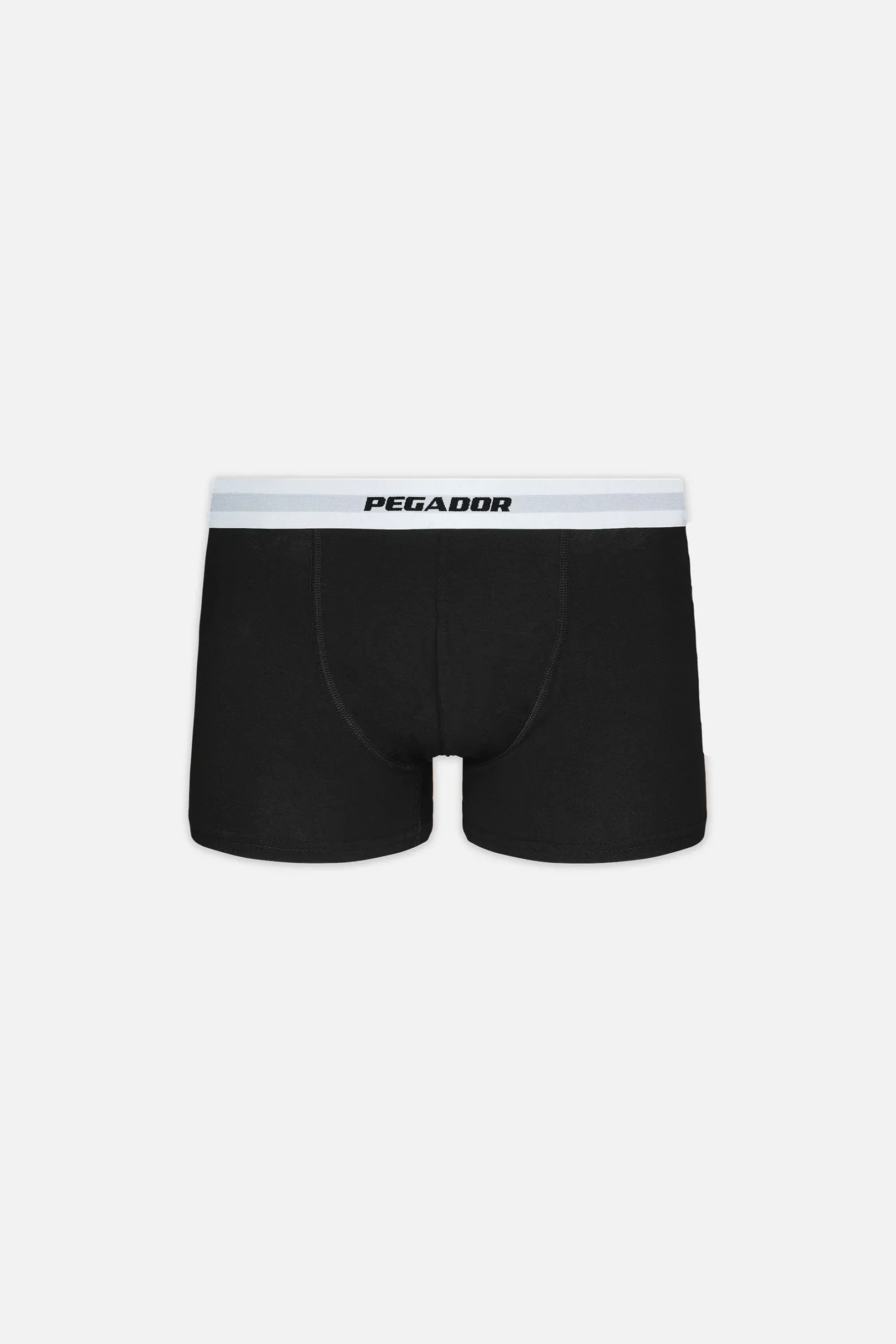 Pegador Underwear|Camino Boxershorts Single Logo 3 Pack Black White Black Black