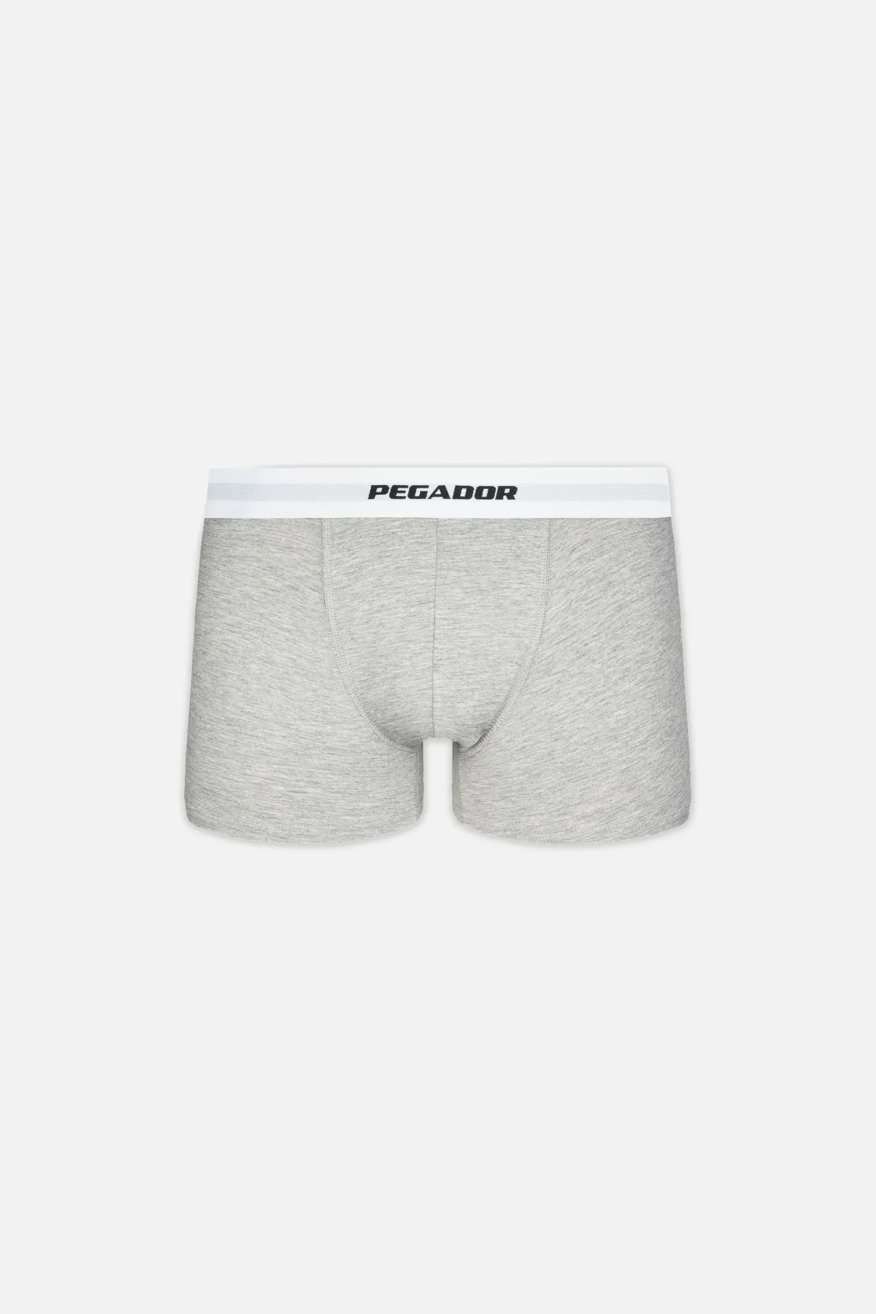 Pegador Underwear|Camino Boxershorts Single Logo 3 Pack Grey Melange White