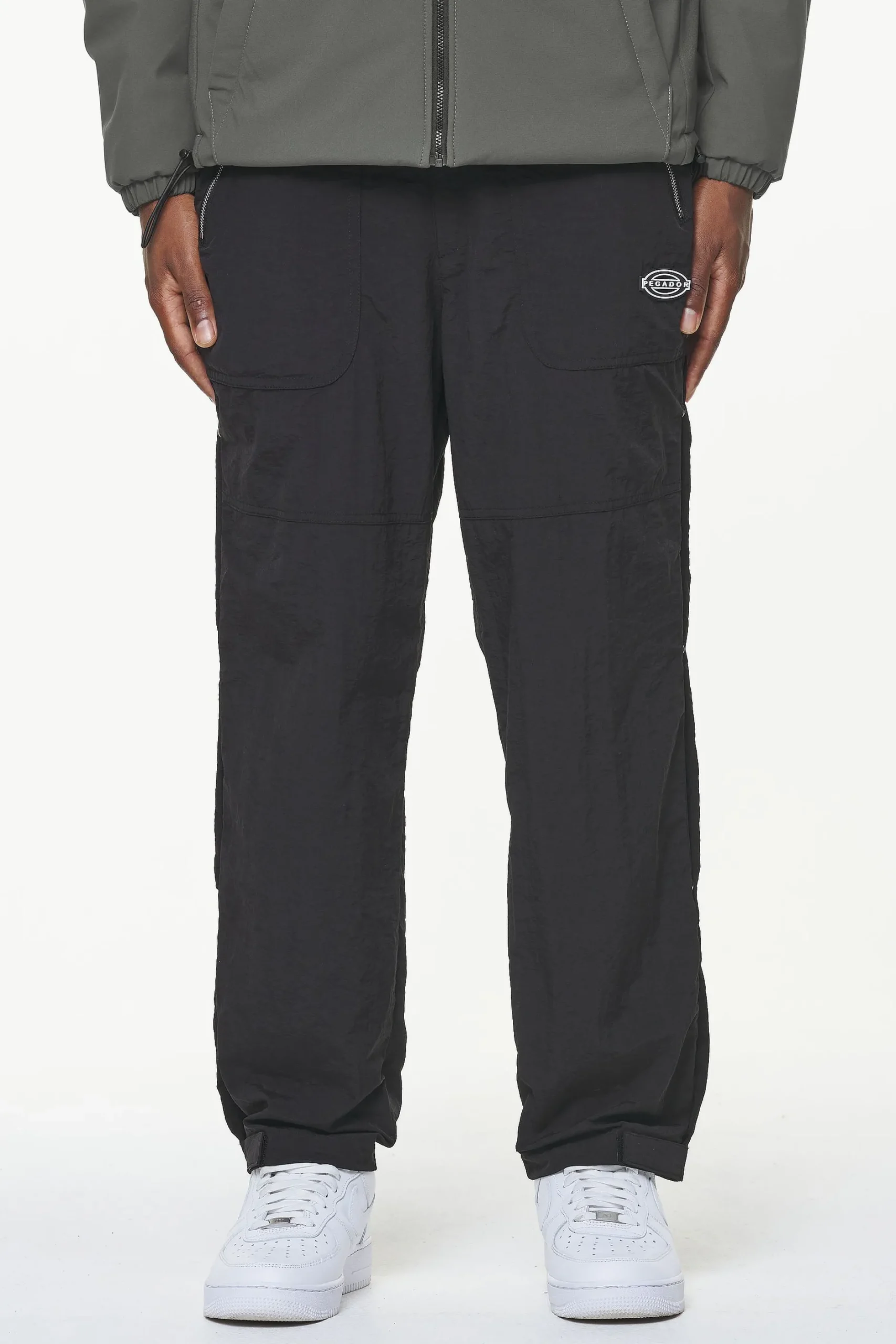 Pegador Pants & Joggers|Cassidy Wide Tech Pants Onyx Black