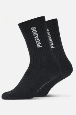 Pegador Socks|Socks|Certified Cross Logo Socks Black White