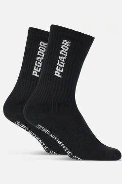 Pegador Socks|Socks|Certified Cross Logo Socks Black White