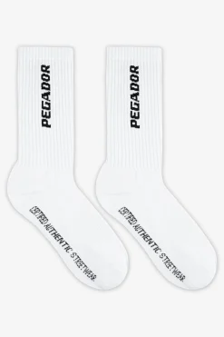 Pegador Socks|Socks|Certified Cross Logo Socks White Black