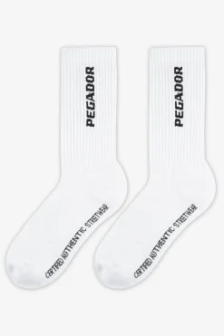 Pegador Socks|Socks|Certified Cross Logo Socks White Black