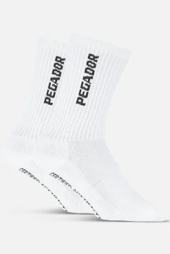 Pegador Socks|Socks|Certified Cross Logo Socks White Black