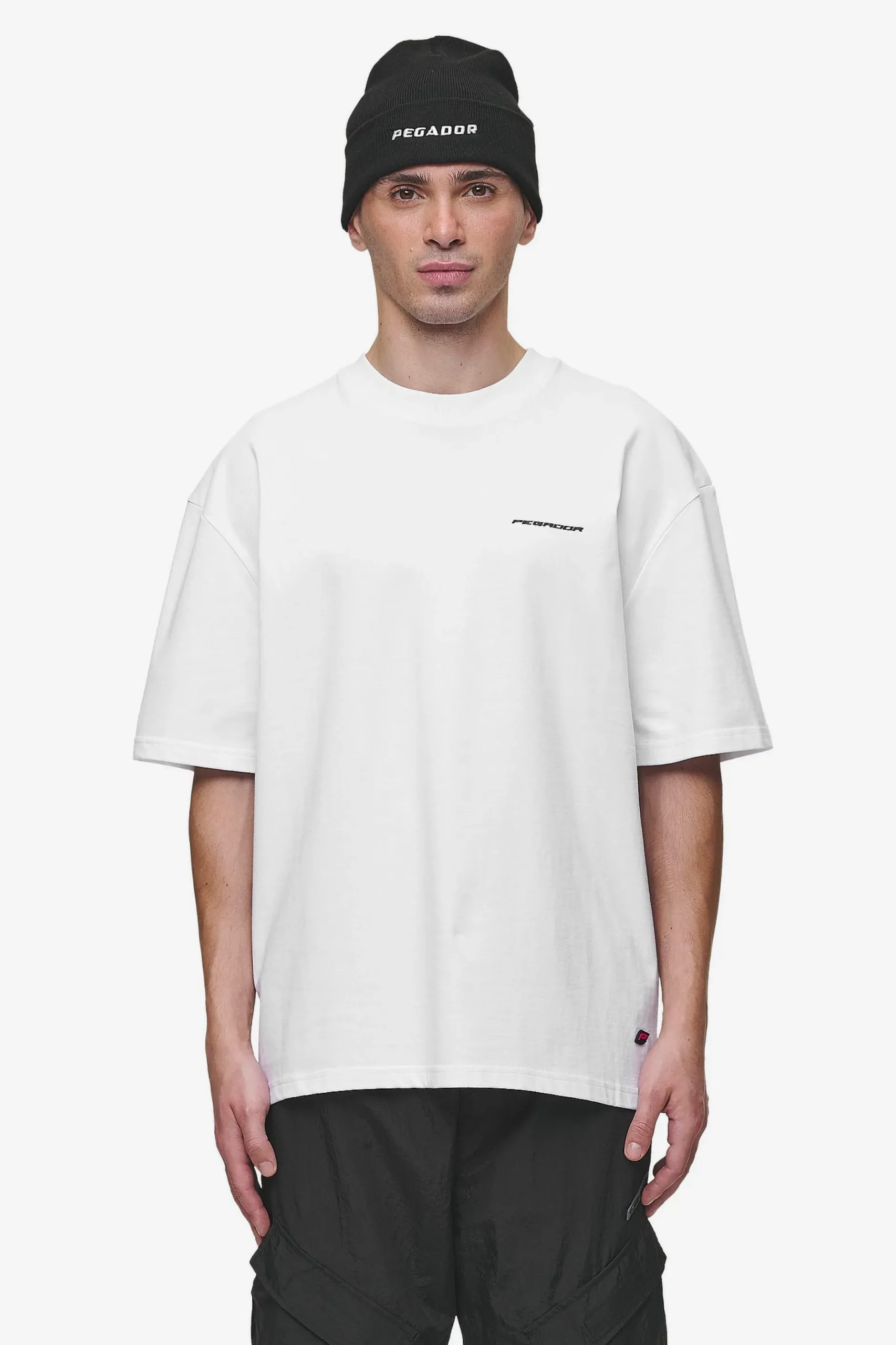 Pegador Tees|Charles Oversized Tee White