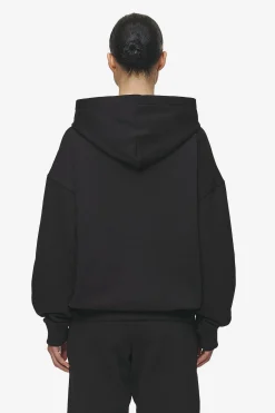Pegador Hoodies|Clarita Logo Oversized Hoodie  Black White Gum