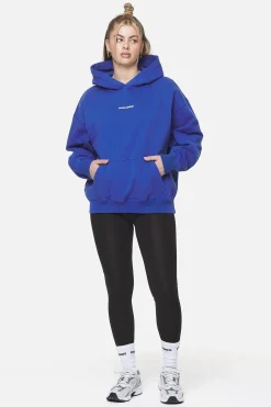 Pegador Hoodies|Clarita Logo Oversized Hoodie Washed True Blue White Gum