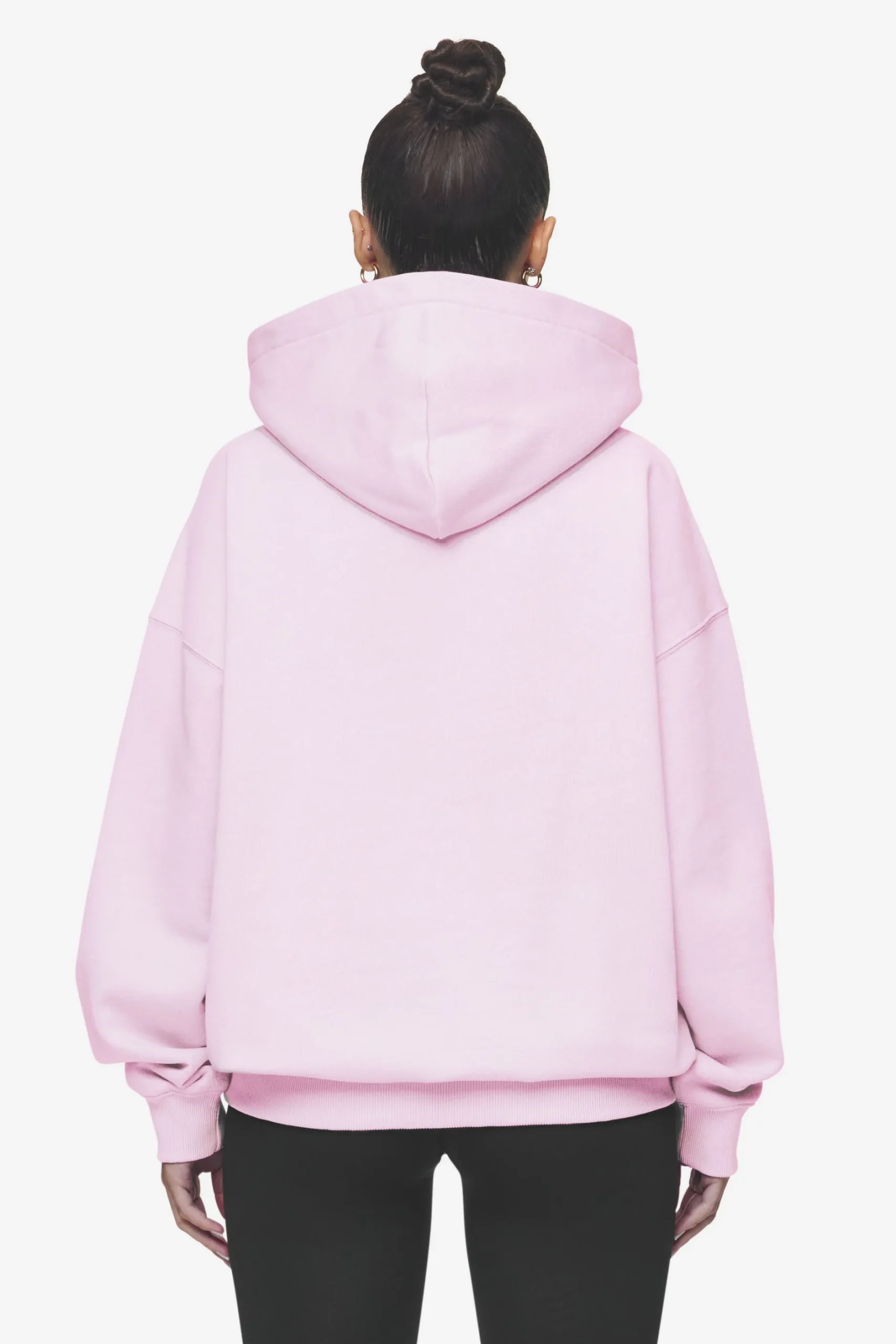Pegador Hoodies|Clarita Logo Oversized Hoodie White Gum Washed bubblegum