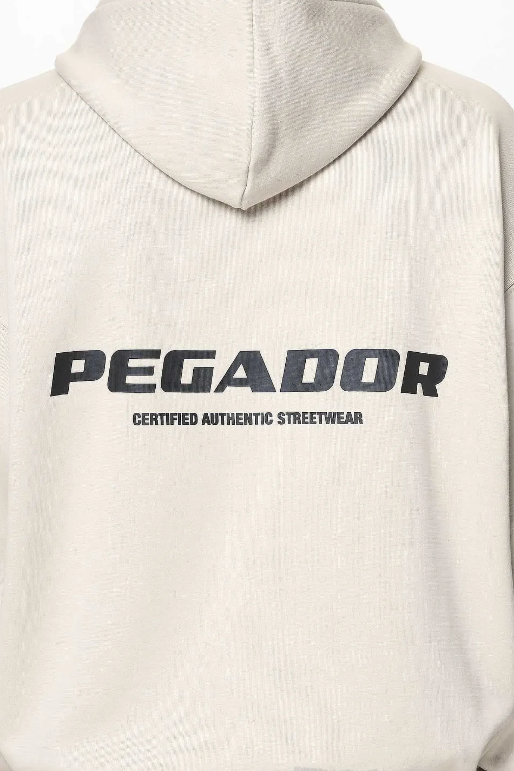 Pegador Hoodies|Zip Hoodies|Colne Logo Oversized Sweat Jacket Washed Dust Cream