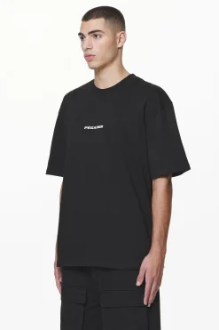 Pegador Tees|Colne Logo Oversized Tee Black