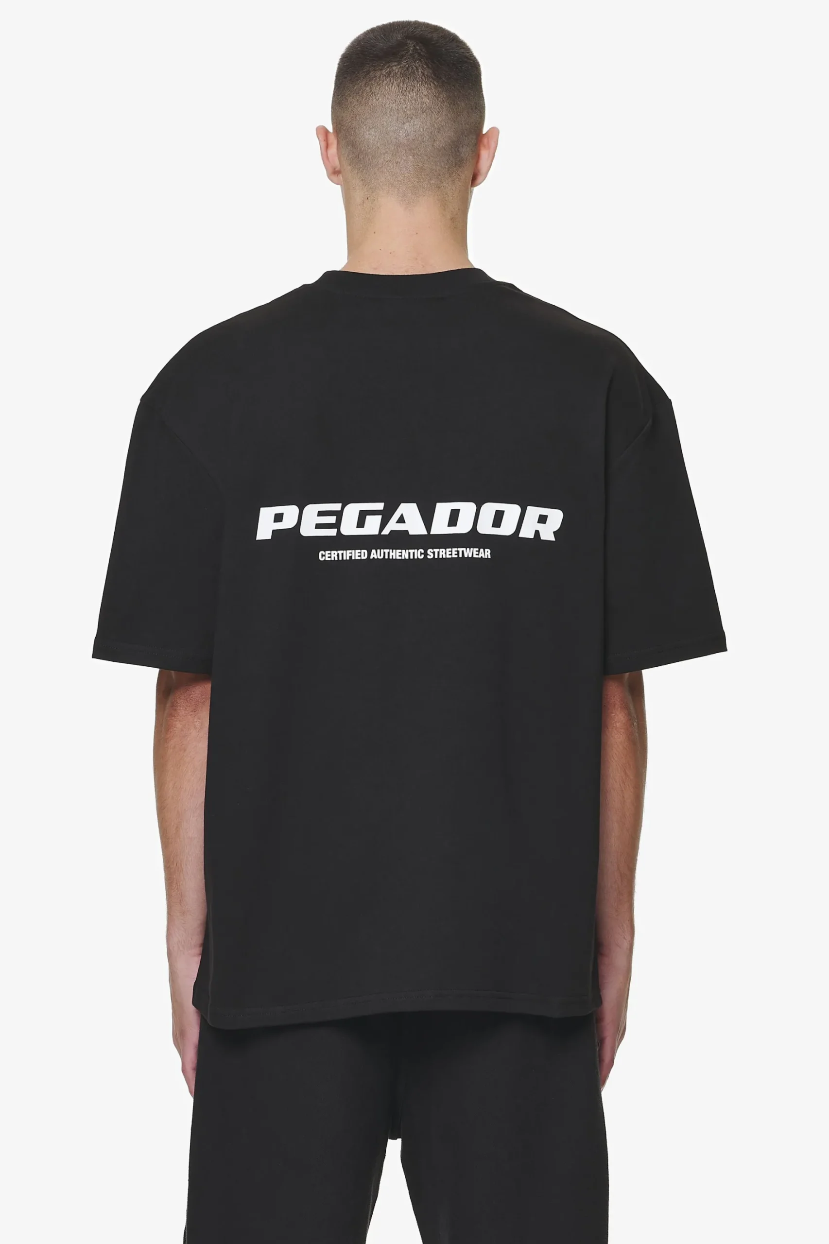 Pegador Tees|Colne Logo Oversized Tee Black