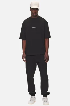 Pegador Tees|Colne Logo Oversized Tee Washed Black