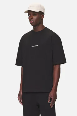 Pegador Tees|Colne Logo Oversized Tee Washed Black