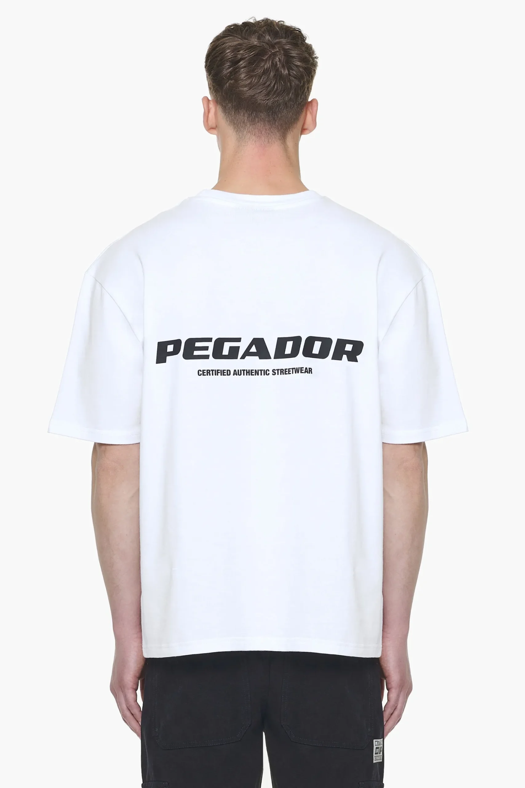 Pegador Tees|Colne Logo Oversized Tee White Gum
