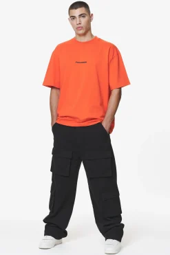 Pegador Tees|Colne Logo Oversized Tee Washed Signal Red
