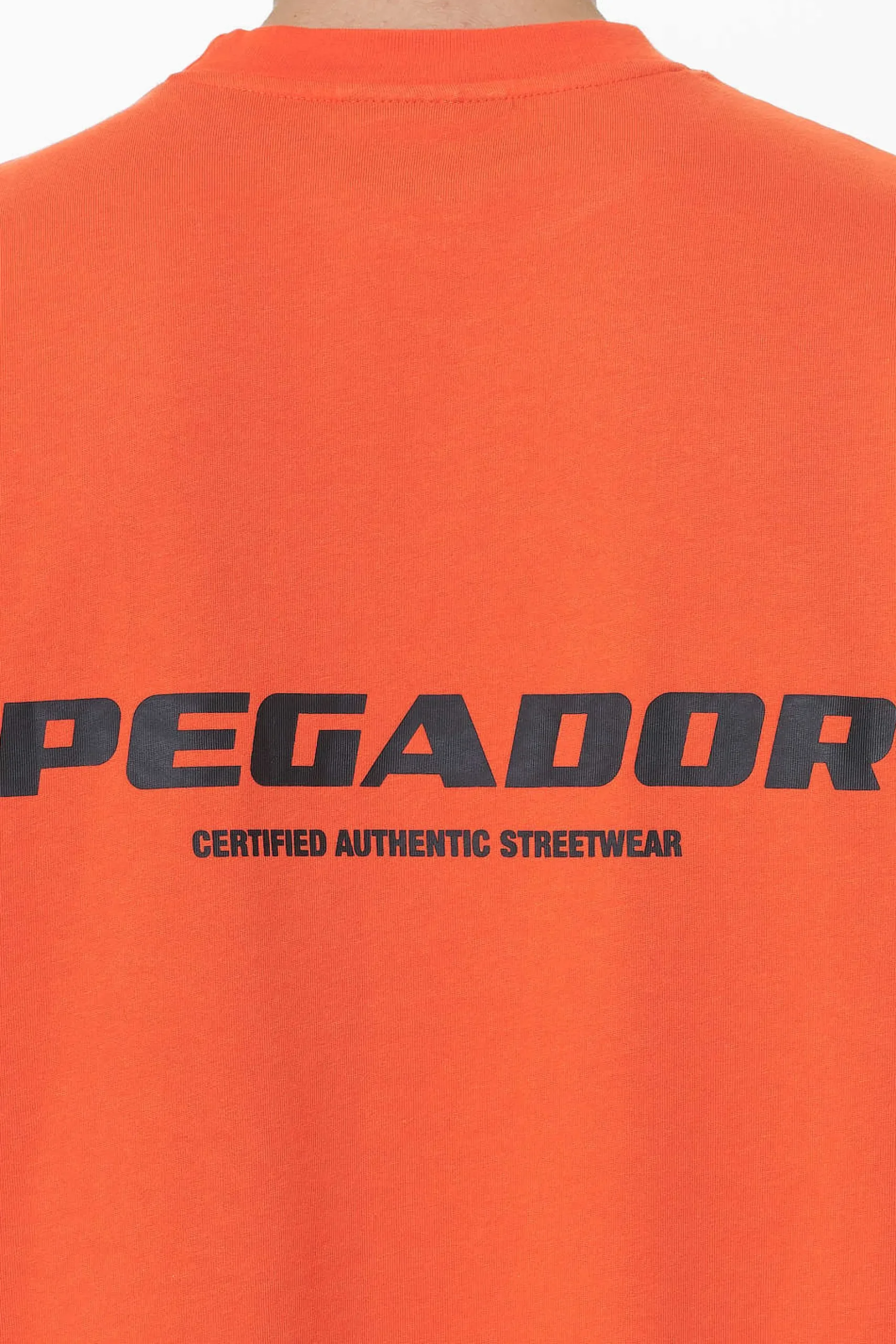 Pegador Tees|Colne Logo Oversized Tee Washed Signal Red