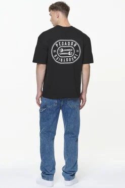 Pegador Tees|Comet Oversized Tee Vintage Washed Onyx Black
