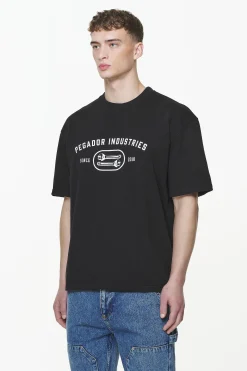 Pegador Tees|Comet Oversized Tee Vintage Washed Onyx Black