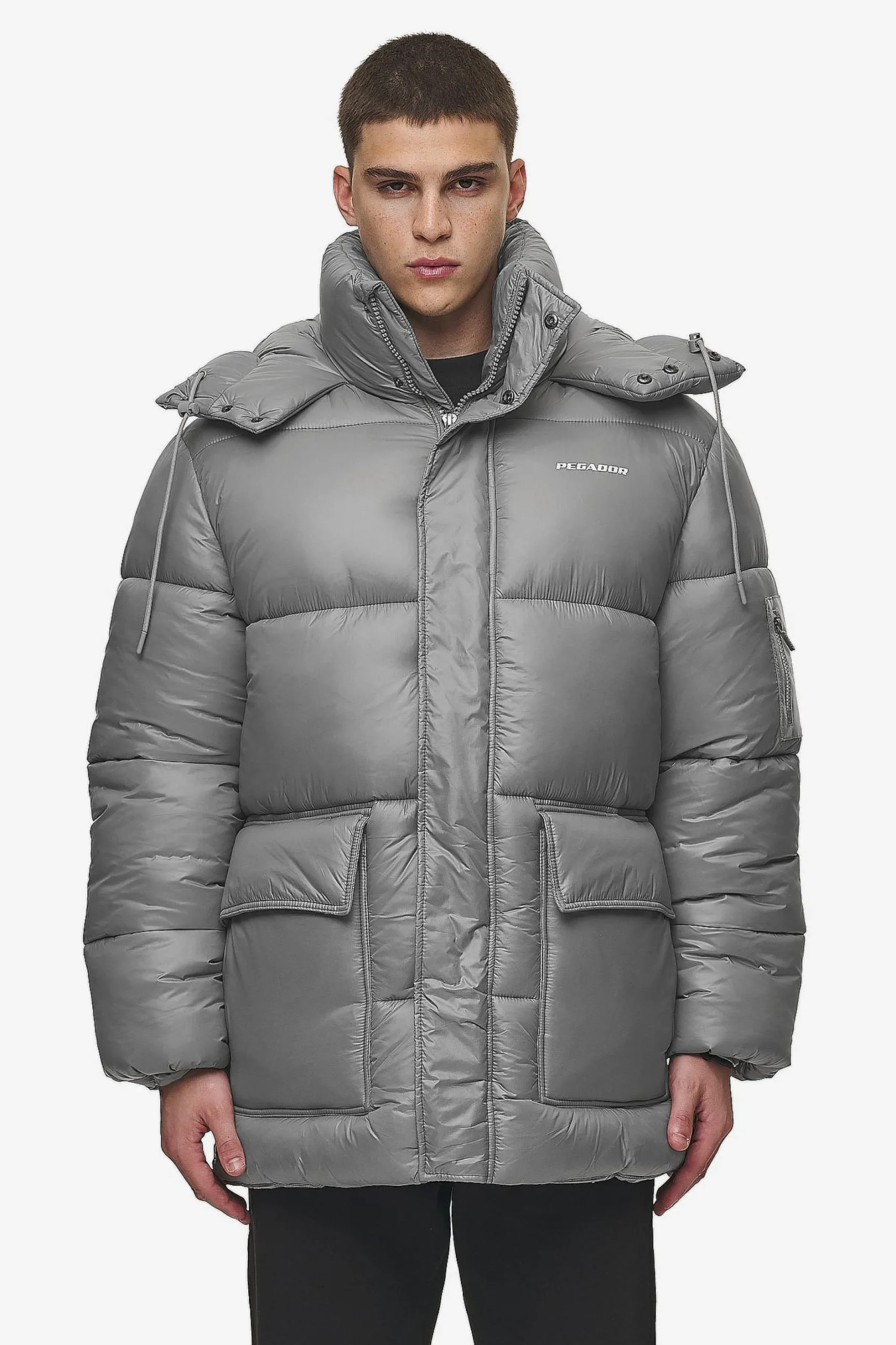 Pegador Jackets|Conell Puffer Parka Rock Grey