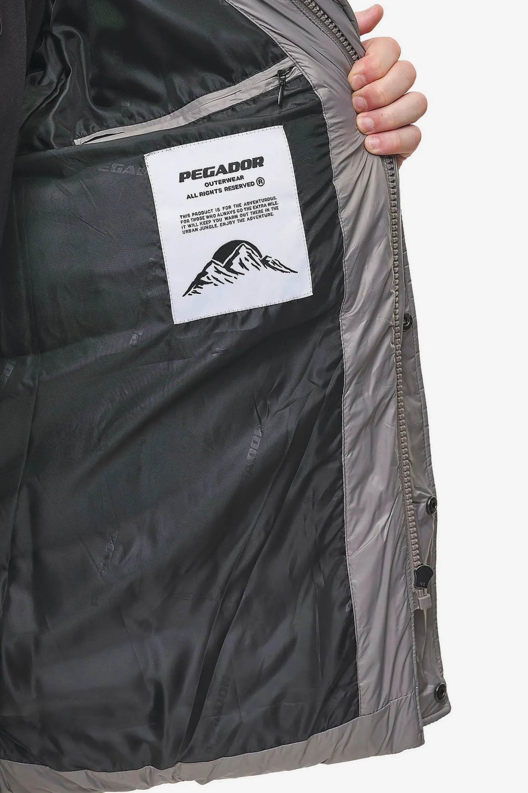 Pegador Jackets|Conell Puffer Parka Rock Grey