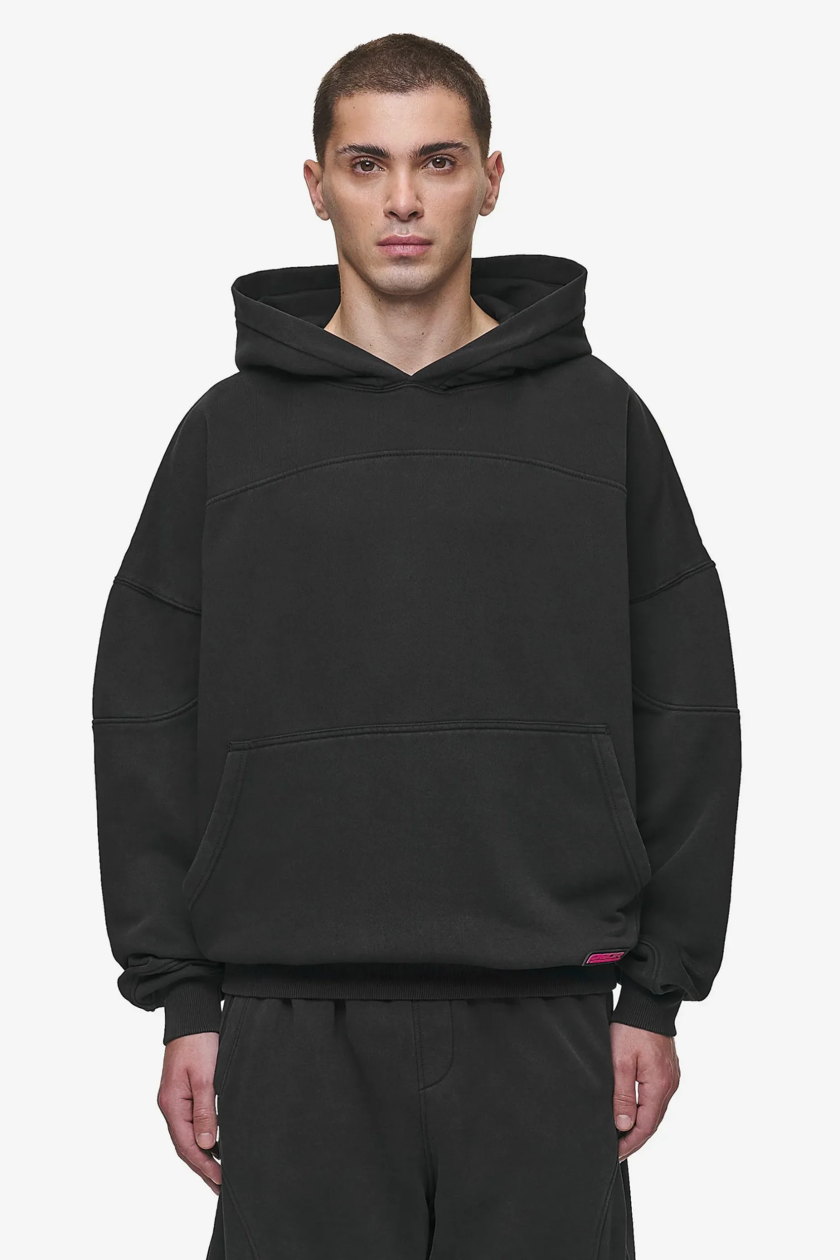 Pegador Hoodies|Conven Boxy Hoodie Vintage Black