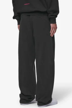 Pegador Pants & Joggers|Conven Loose Sweat Pants Vintage Black