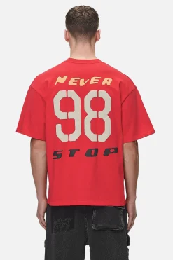 Pegador Tees|Corey Boxy Tee Washed Red