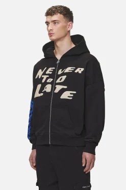 Pegador Hoodies|Zip Hoodies|Corey Terry Boxy Sweat Jacket Washed Black