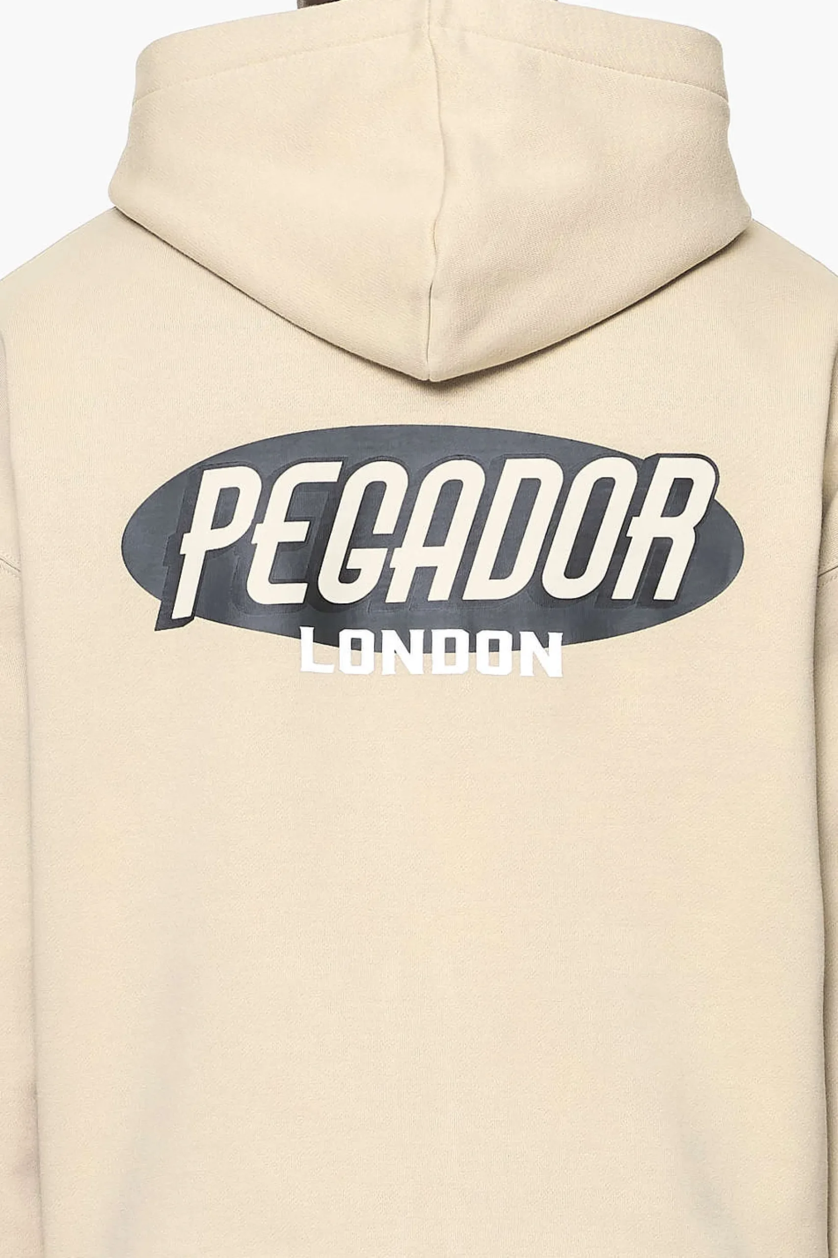 Pegador Hoodies|Zip Hoodies|County Oversized Sweat Jacket Vintage Washed Kingdom Beige