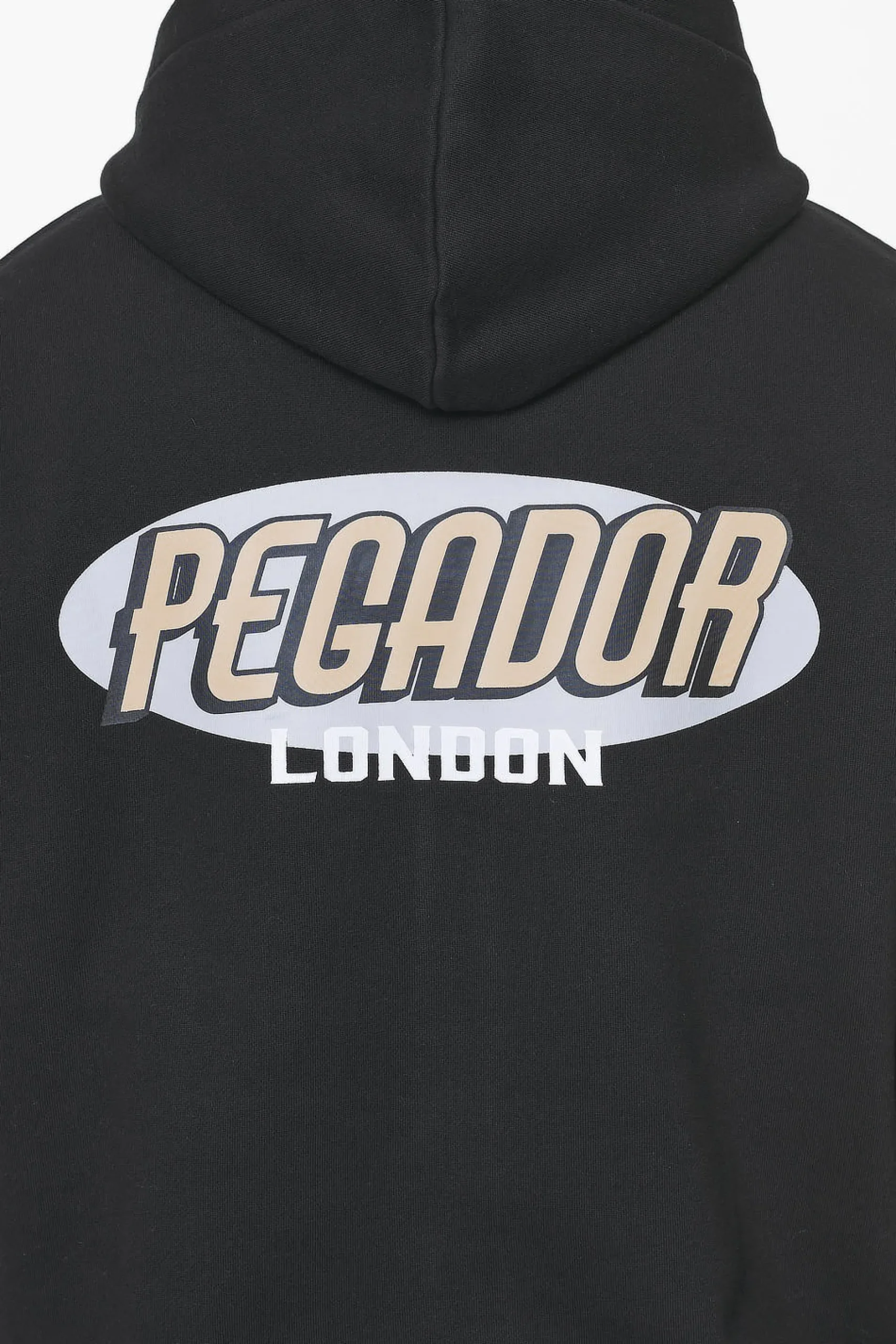 Pegador Hoodies|Zip Hoodies|County Oversized Sweat Jacket Vintage Washed Onyx Black