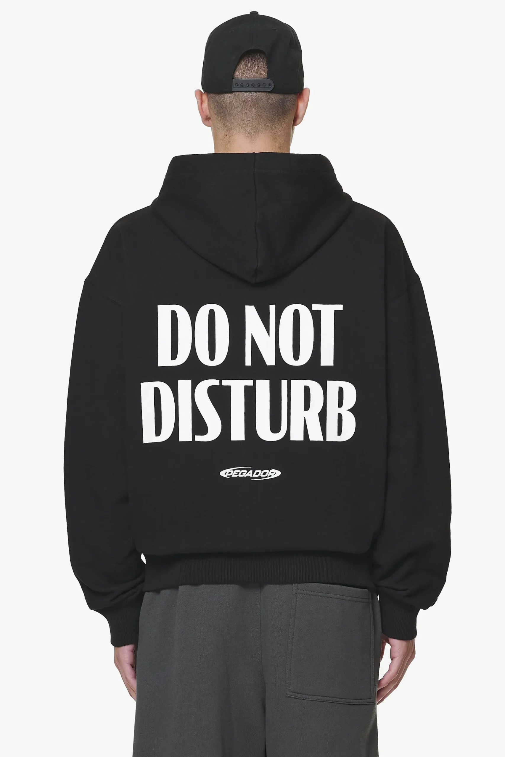 Pegador Hoodies|Zip Hoodies|Crail Oversized Sweat Jacket Black