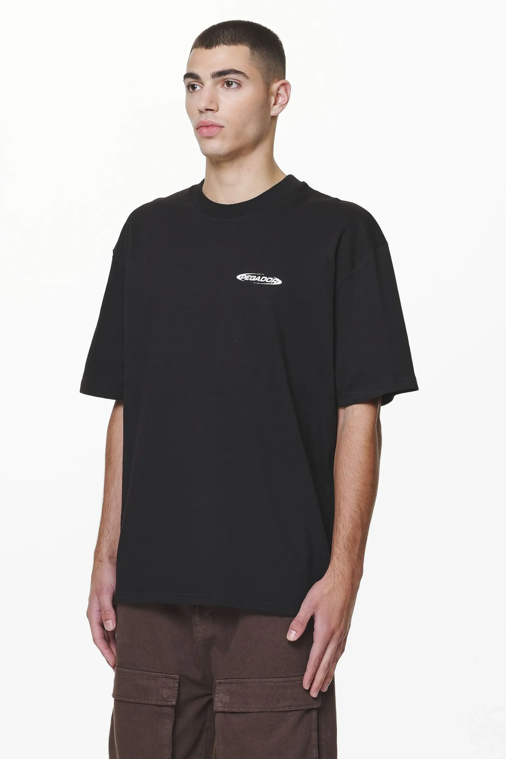 Pegador Tees|Crail Oversized Tee Black