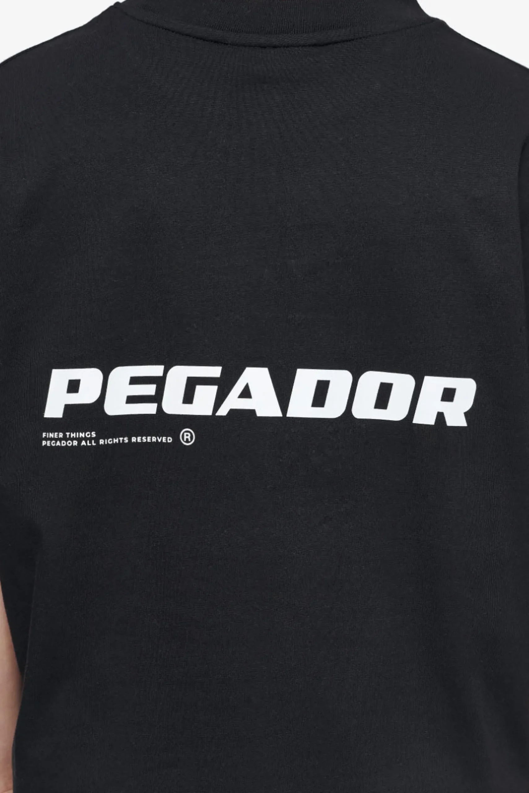 Pegador Tees|Culla Logo Heavy Oversized Tee Black