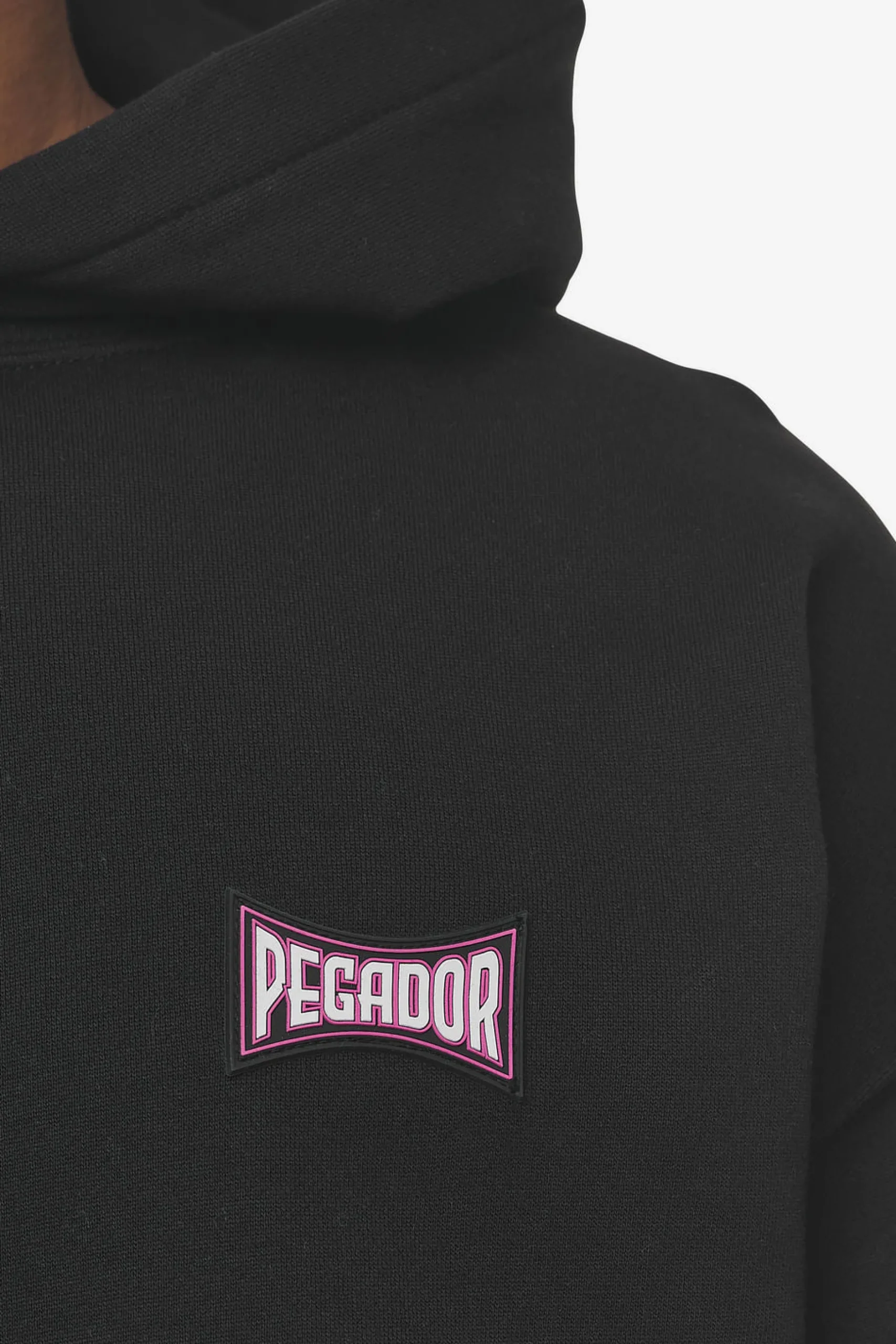 Pegador Hoodies|Dacko Oversized Hoodie Washed Black Bubblegum