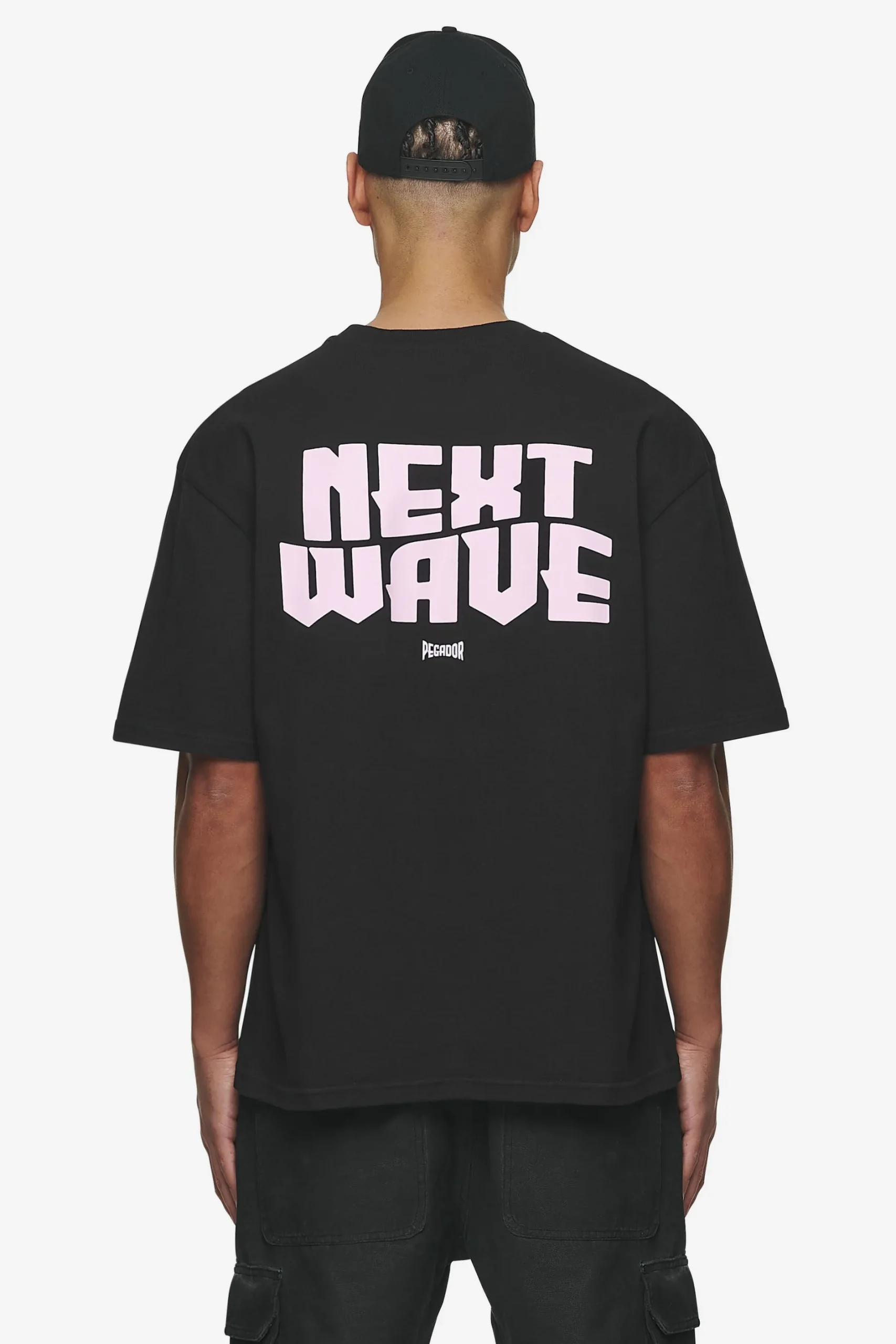Pegador Tees|Dacko Oversized Tee Bubblegum Washed black