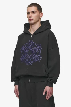 Pegador Hoodies|Zip Hoodies|Dalk Boxy Sweat Jacket Vintage Black
