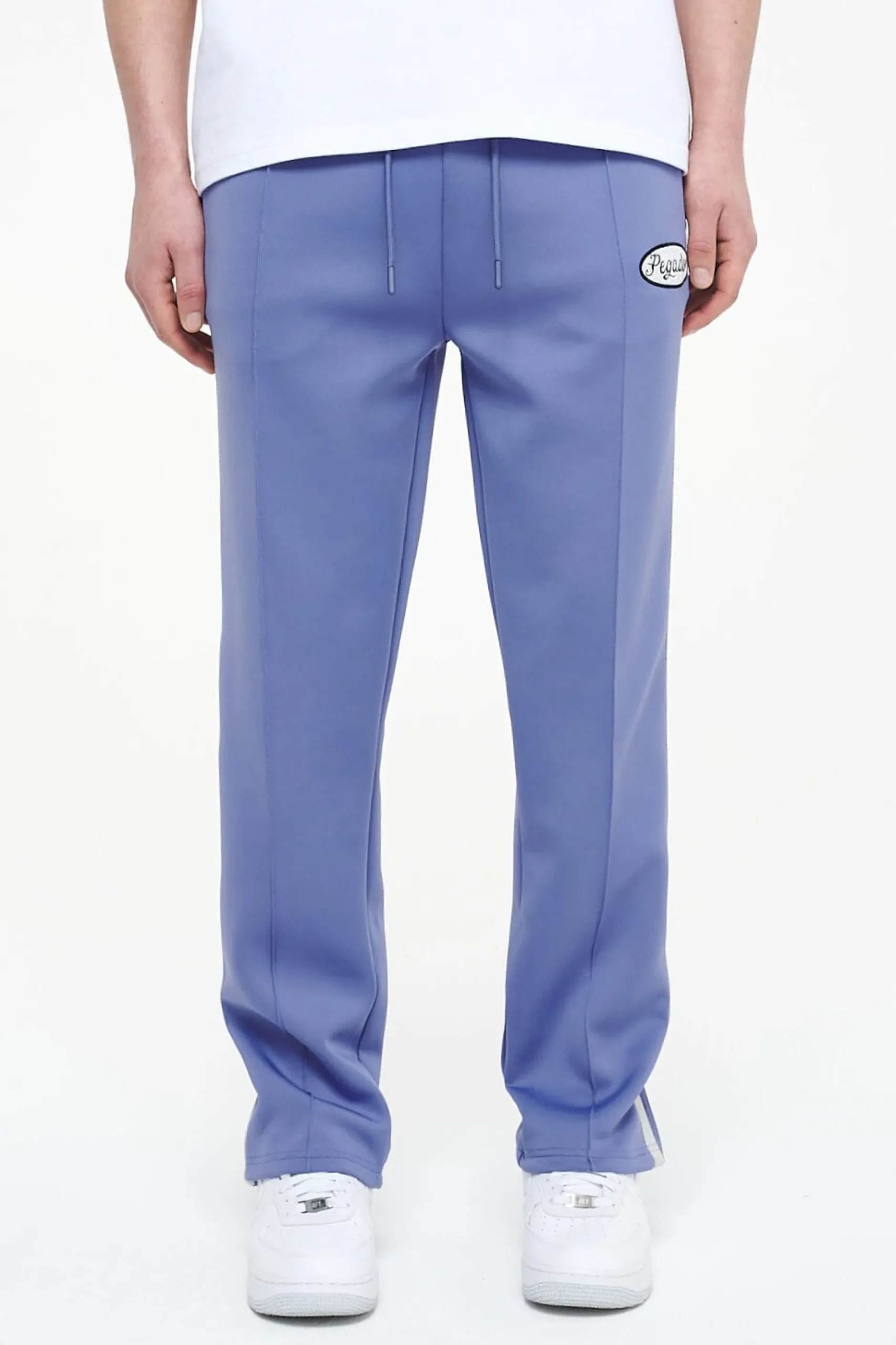Pegador Pants & Joggers|Davie Wide Track Pants Magic Violet Angels Cream
