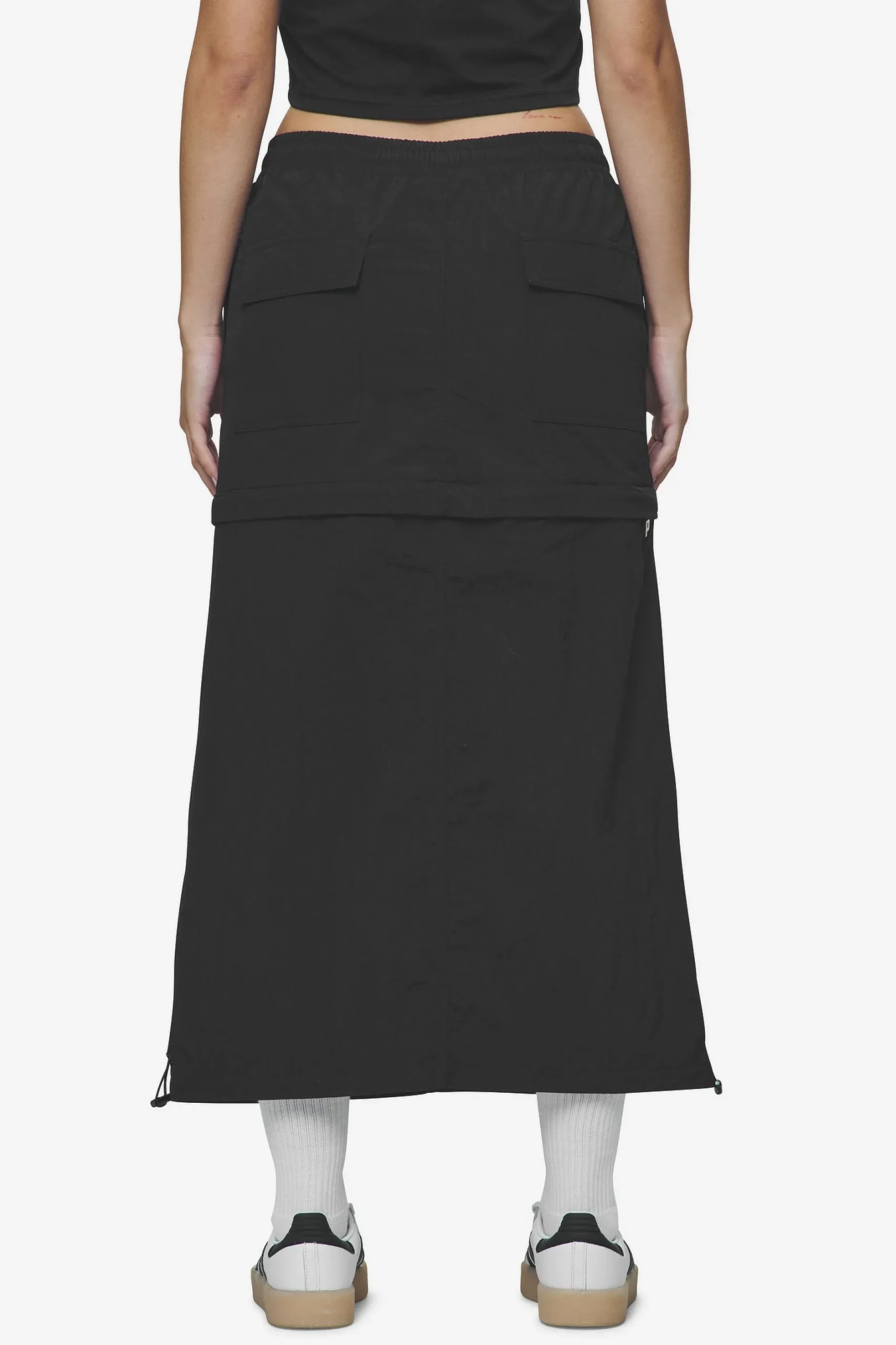 Pegador Pants|Delia 2-In-1 Parachute Skirt Black