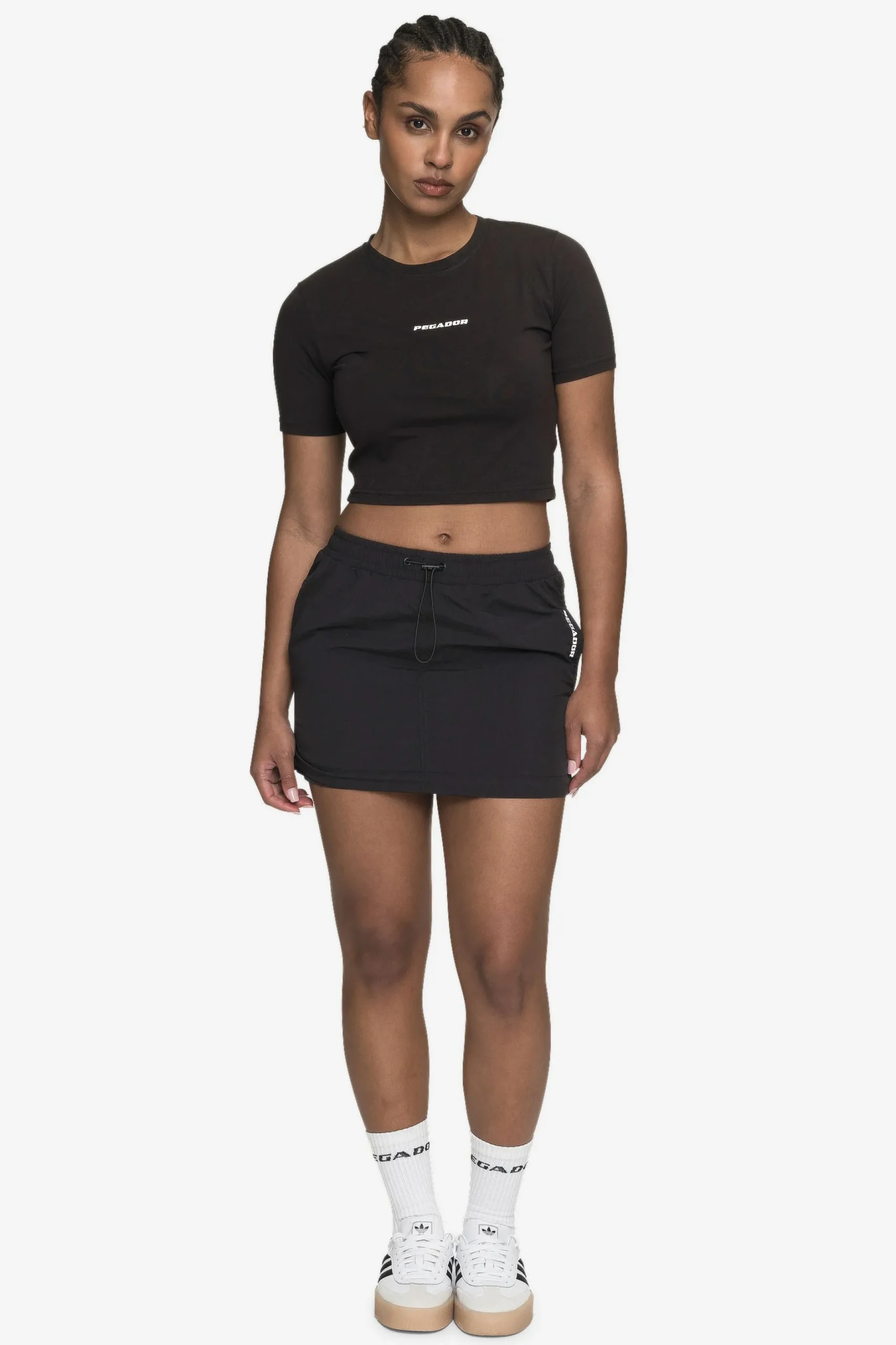 Pegador Pants|Delia 2-In-1 Parachute Skirt Black